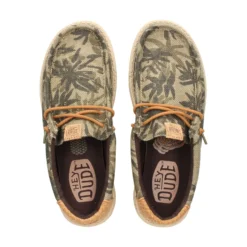 HEY DUDE Zapatillas de Hombre WALLY PALM 3ZX BURNT/GINGE