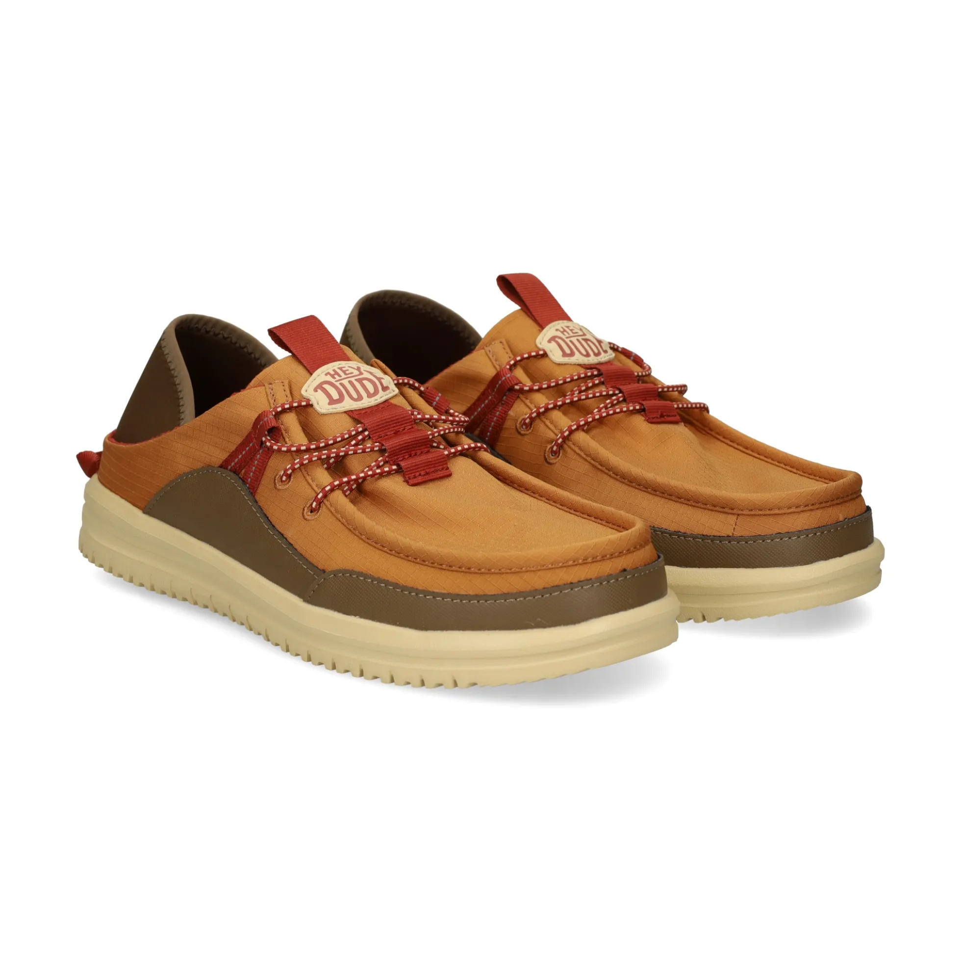 HEY DUDE Zapatos de vestir de Hombre 44338 2LI BONE BROWN