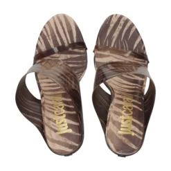 JUST CAVALLI Sandalias con tacón de Mujer 80RA3S48 R83 NATURAL PAL