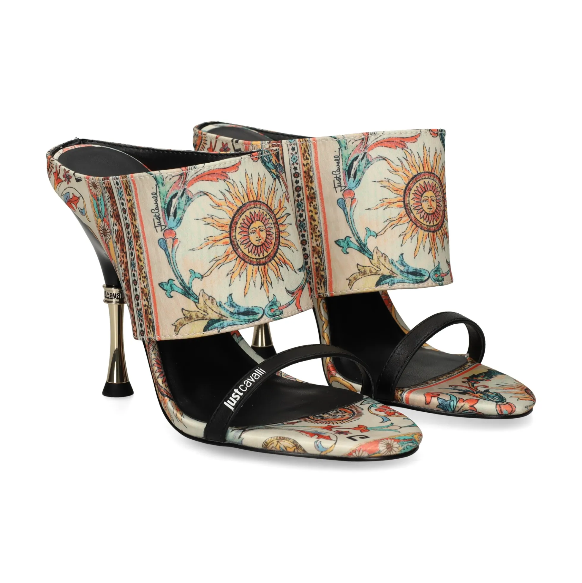 JUST CAVALLI Sandalias con tacón de Mujer 80RA3S49 R85 PERSIAN/TAR