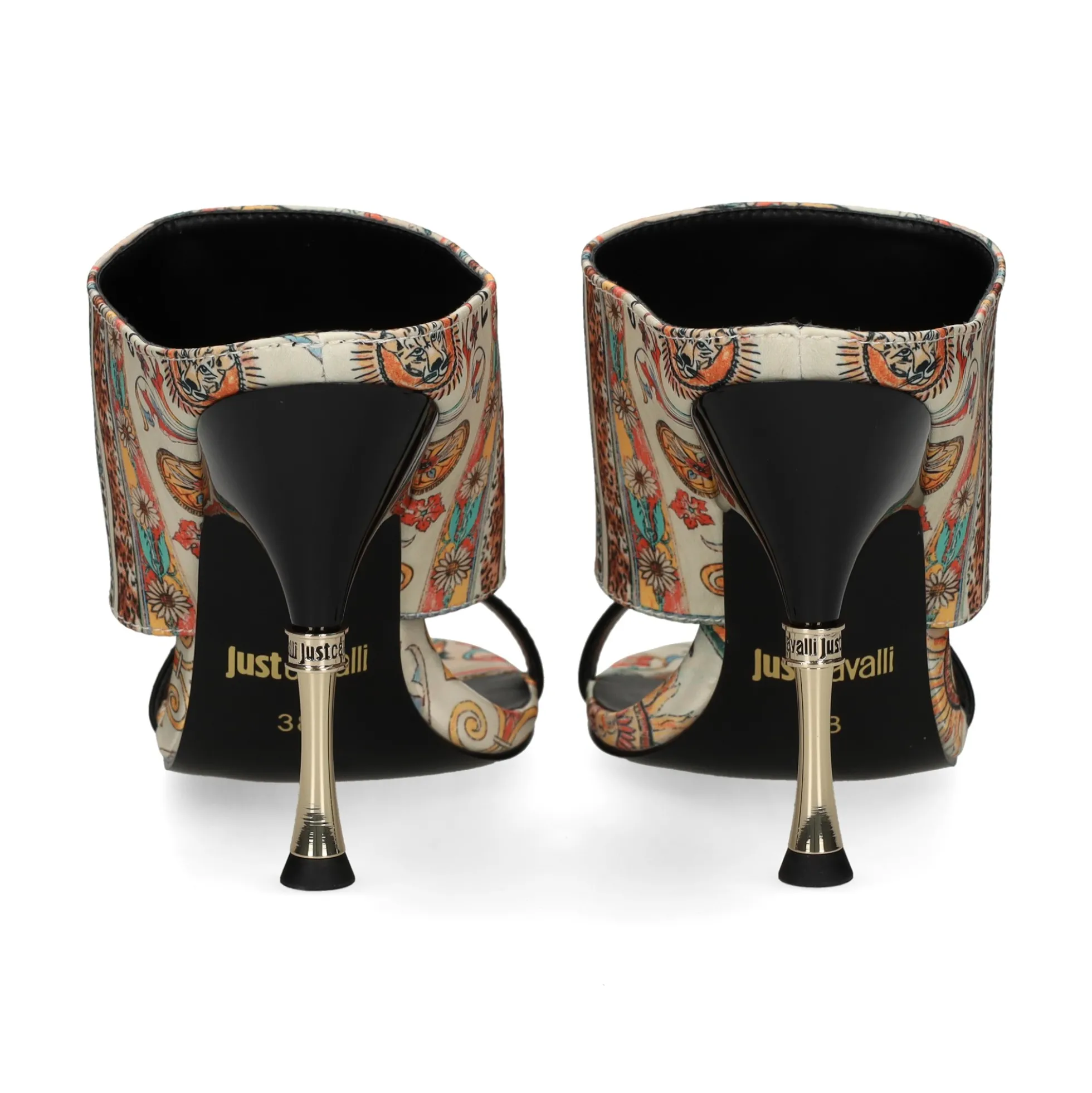 JUST CAVALLI Sandalias con tacón de Mujer 80RA3S49 R85 PERSIAN/TAR