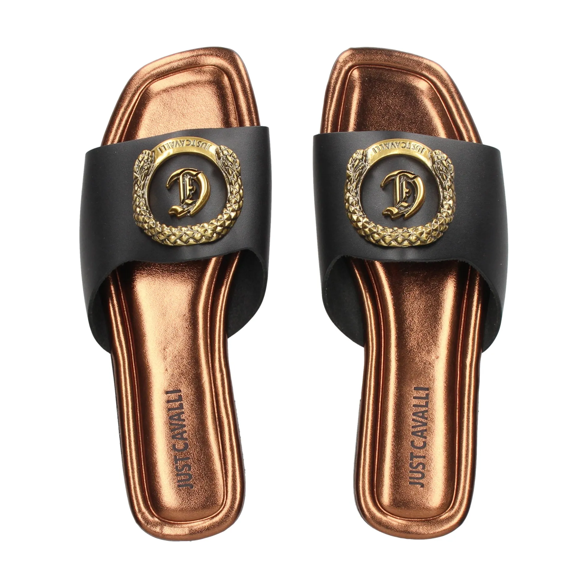 JUST CAVALLI Sandalias planas de Mujer 78RA3S92 899 BLACK