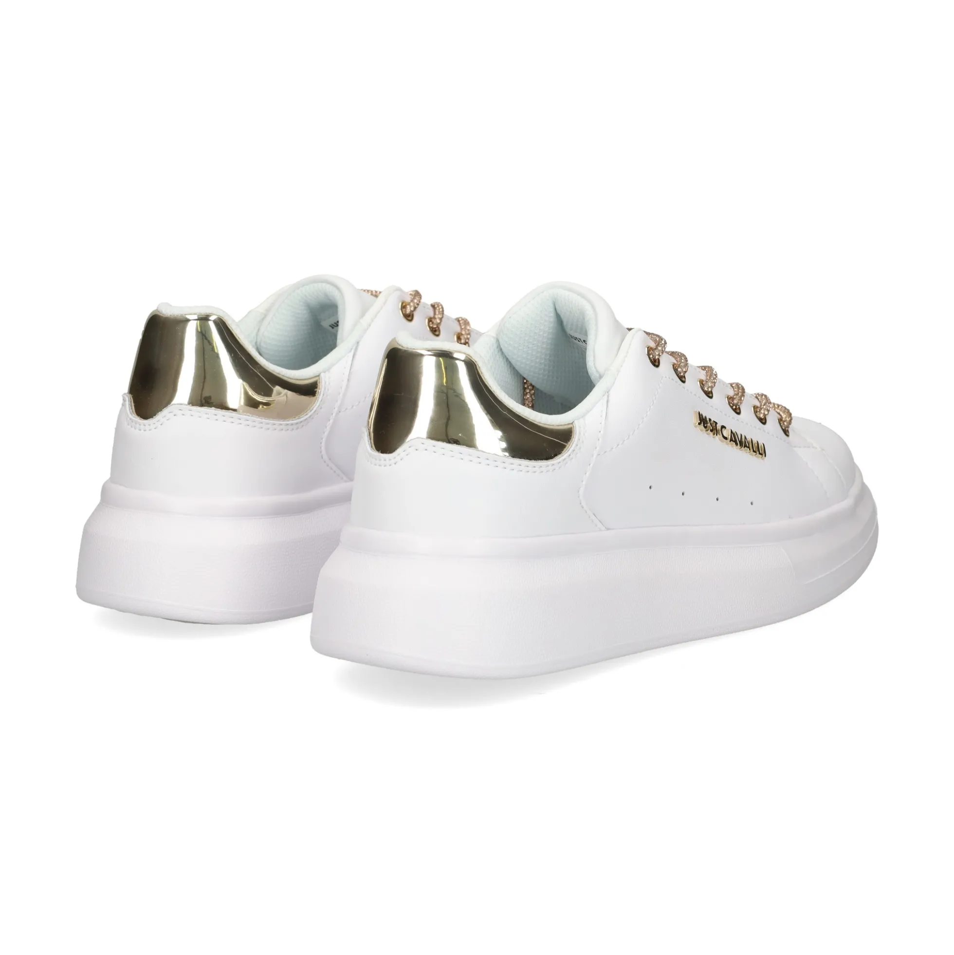 JUST CAVALLI Zapatillas de Mujer 78RA3SB1 QA9 WHITE/GOLD