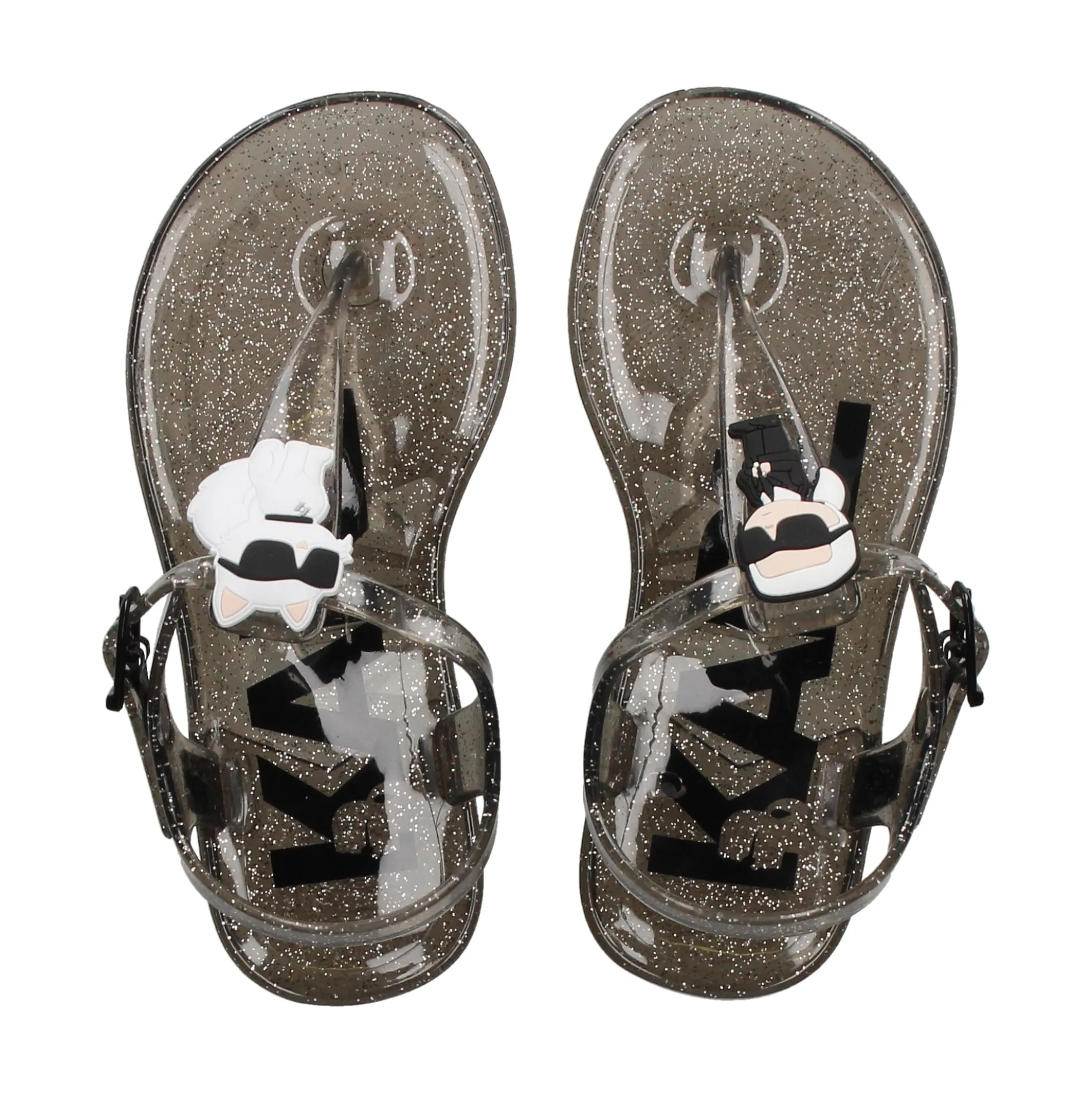 KARL LAGERFELD KIDS Sandalias, chanclas y albarcas de niña Z30002 09B NEGRO