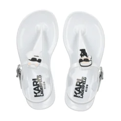 KARL LAGERFELD KIDS Sandalias, chanclas y albarcas de niña Z19098 10B BLANCO