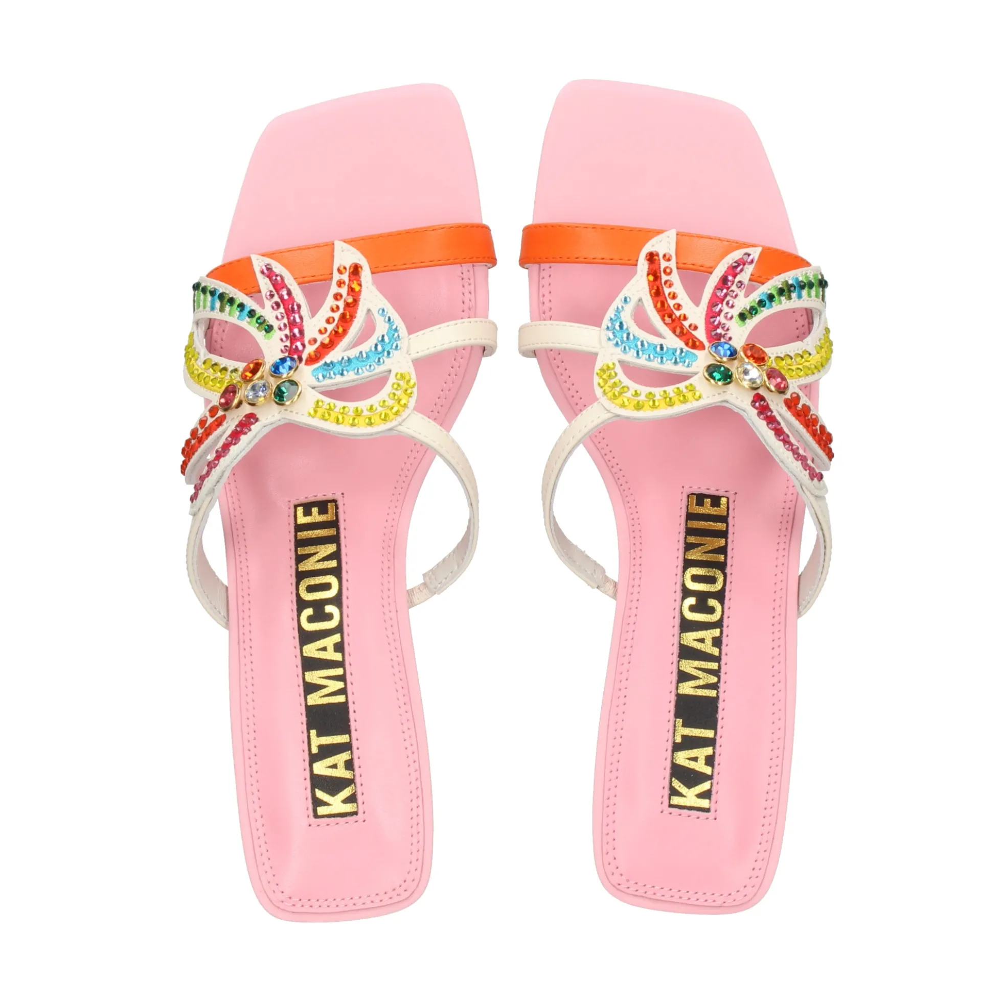 KAT MACONIE Sandalias con tacón de Mujer CARI MULTI BRIGHTS