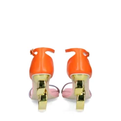 KAT MACONIE Sandalias con tacón de Mujer SUZU-SORANM NARANJA MULTI