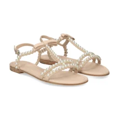 KENNEL & SCHMENGER Sandalias planas de Mujer 51-95080 332 CREMA PEARL