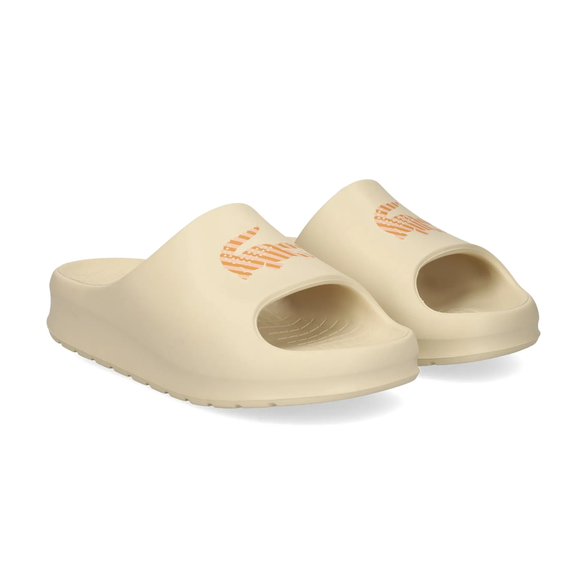 LACOSTE Sandalias planas de Mujer 51CFA0037 157 OFF WHT/ORG