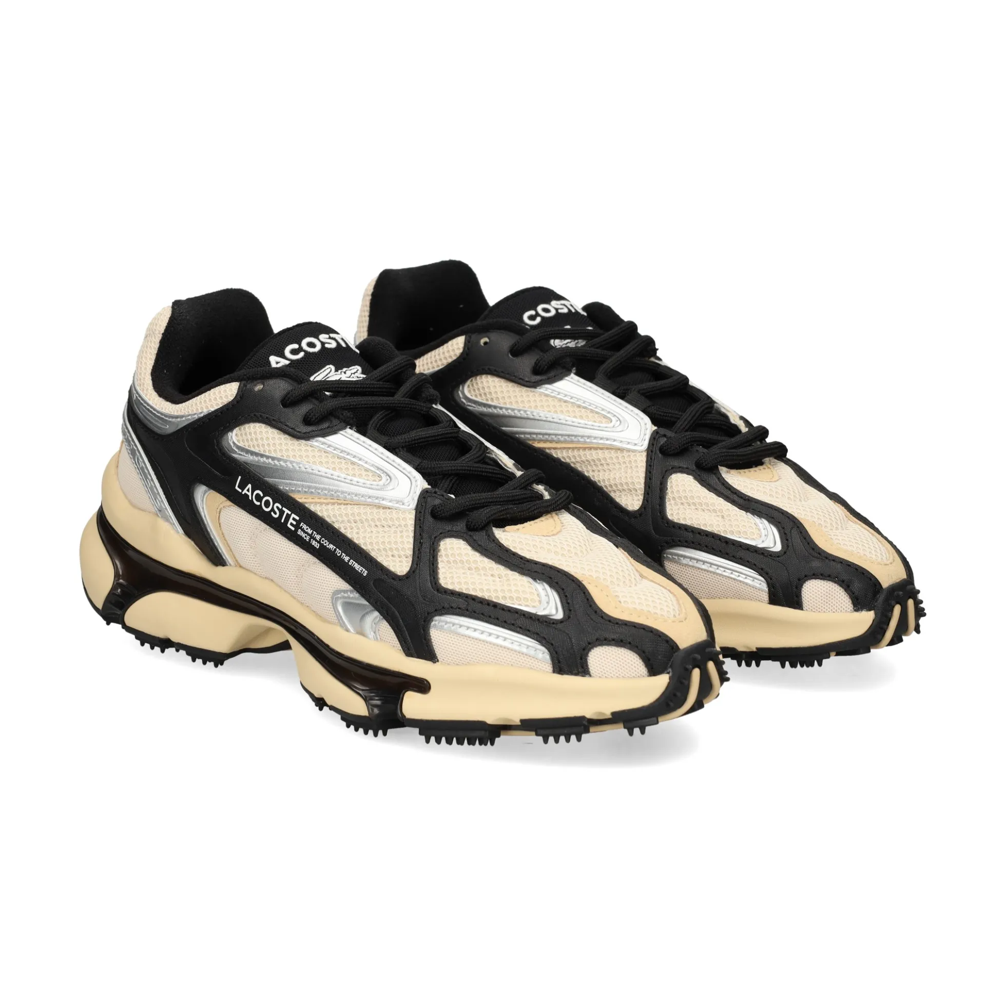 LACOSTE Zapatillas de Hombre 47SMA0013 3E8 LT TAN/BLK