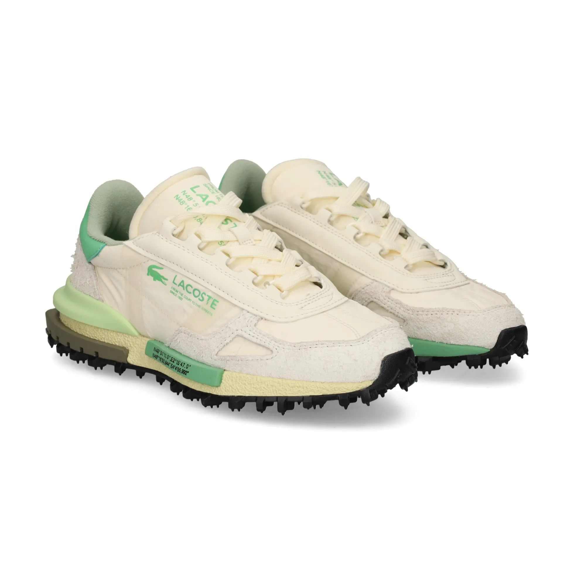 LACOSTE Zapatillas de Mujer 50SFA0076 WG1 OFF WHT/GRN