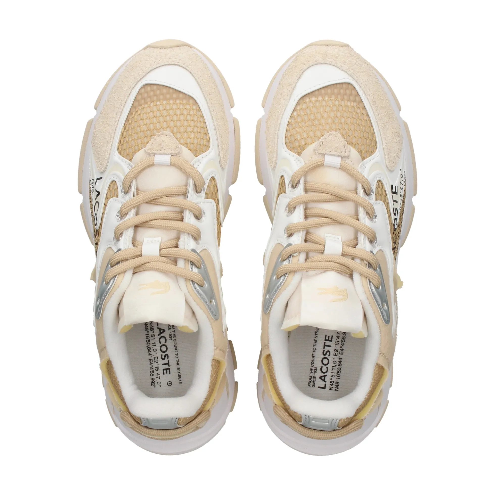 LACOSTE Zapatillas de Mujer 47SFA0093 LT3 TAN/WHT