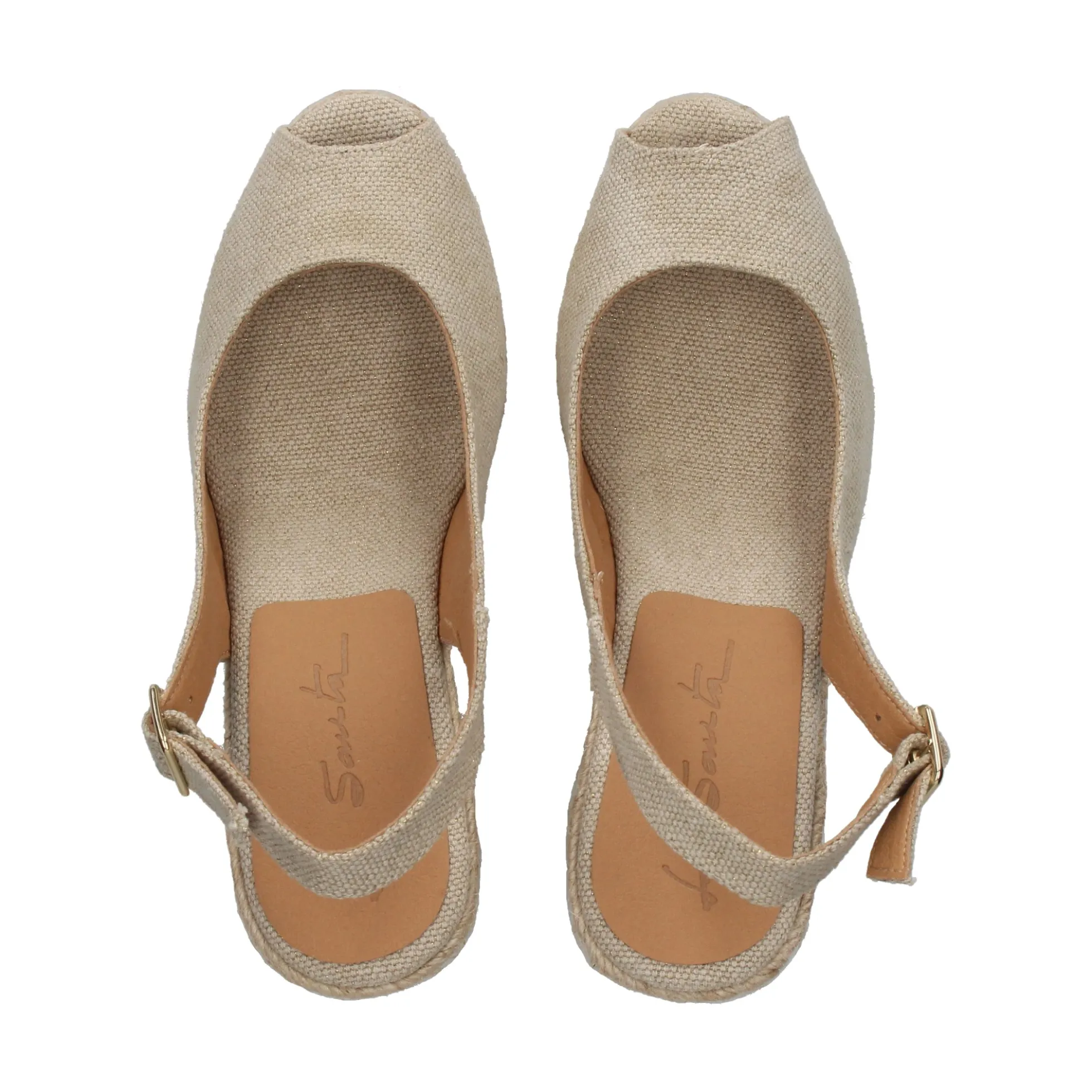 LA SANTA Zapatos cuña 23YU168-01 BEIGE