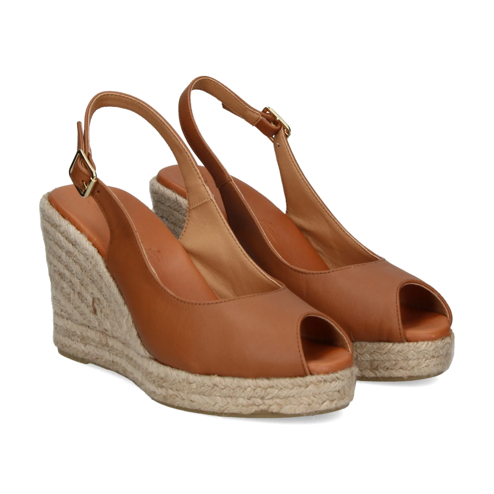 LA SANTA Zapatos cuña 23YU168 CAMEL