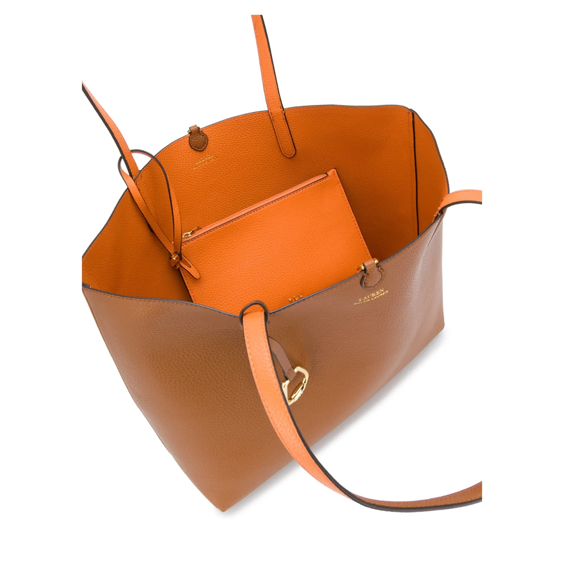 LAUREN RALPH LAUREN Bolsos RVRSBLE TOTE 002 TAN/ORANGE