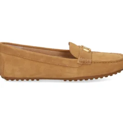 LAUREN RALPH LAUREN Mocasines de Mujer BARNSBURY FLATS DRIVER 001 CAMEL