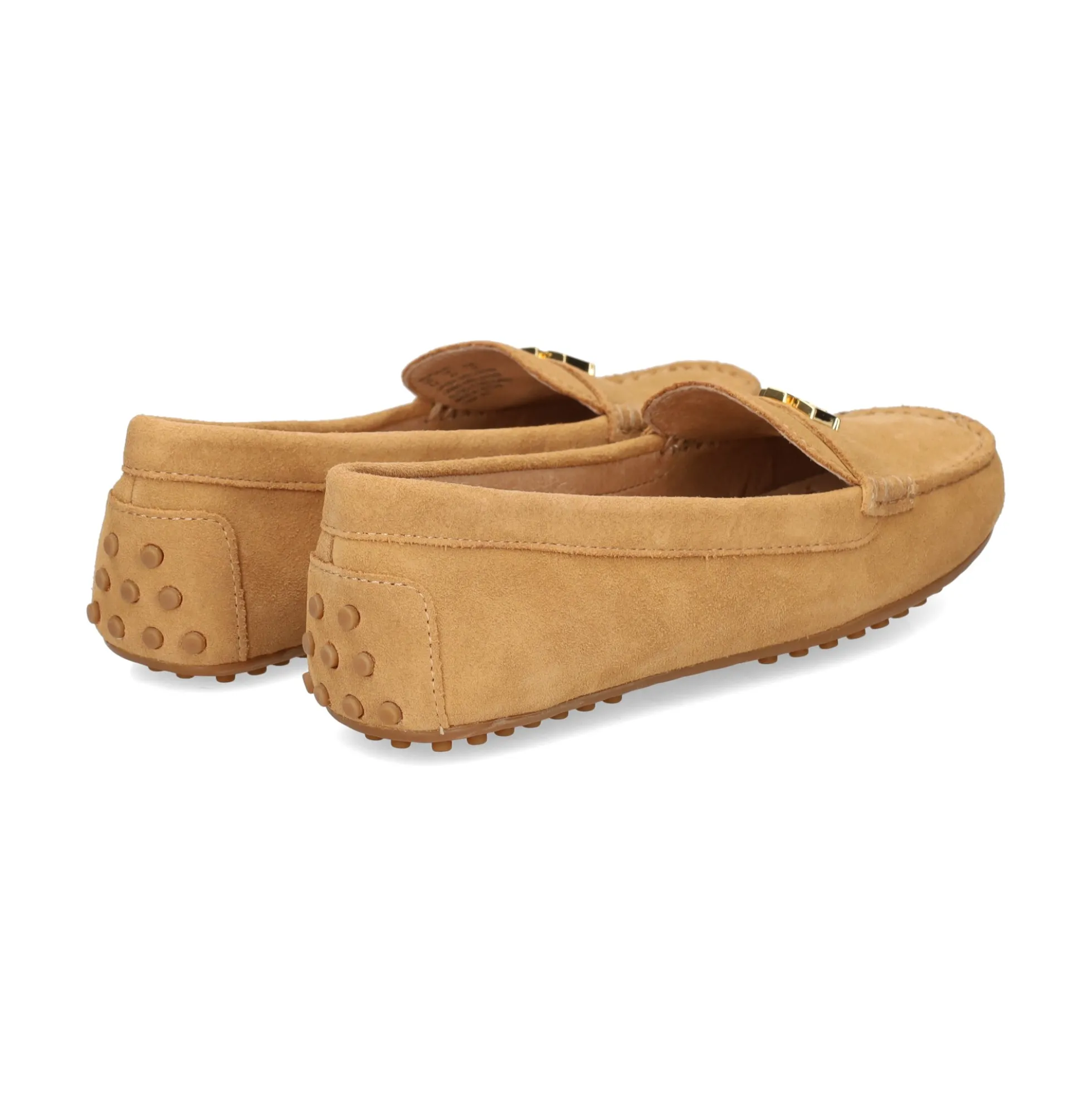 LAUREN RALPH LAUREN Mocasines de Mujer BARNSBURY FLATS DRIVER 001 CAMEL