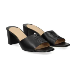 LAUREN RALPH LAUREN Sandalias con tacón de Mujer EVERLEY HEEL 001 NEGRO