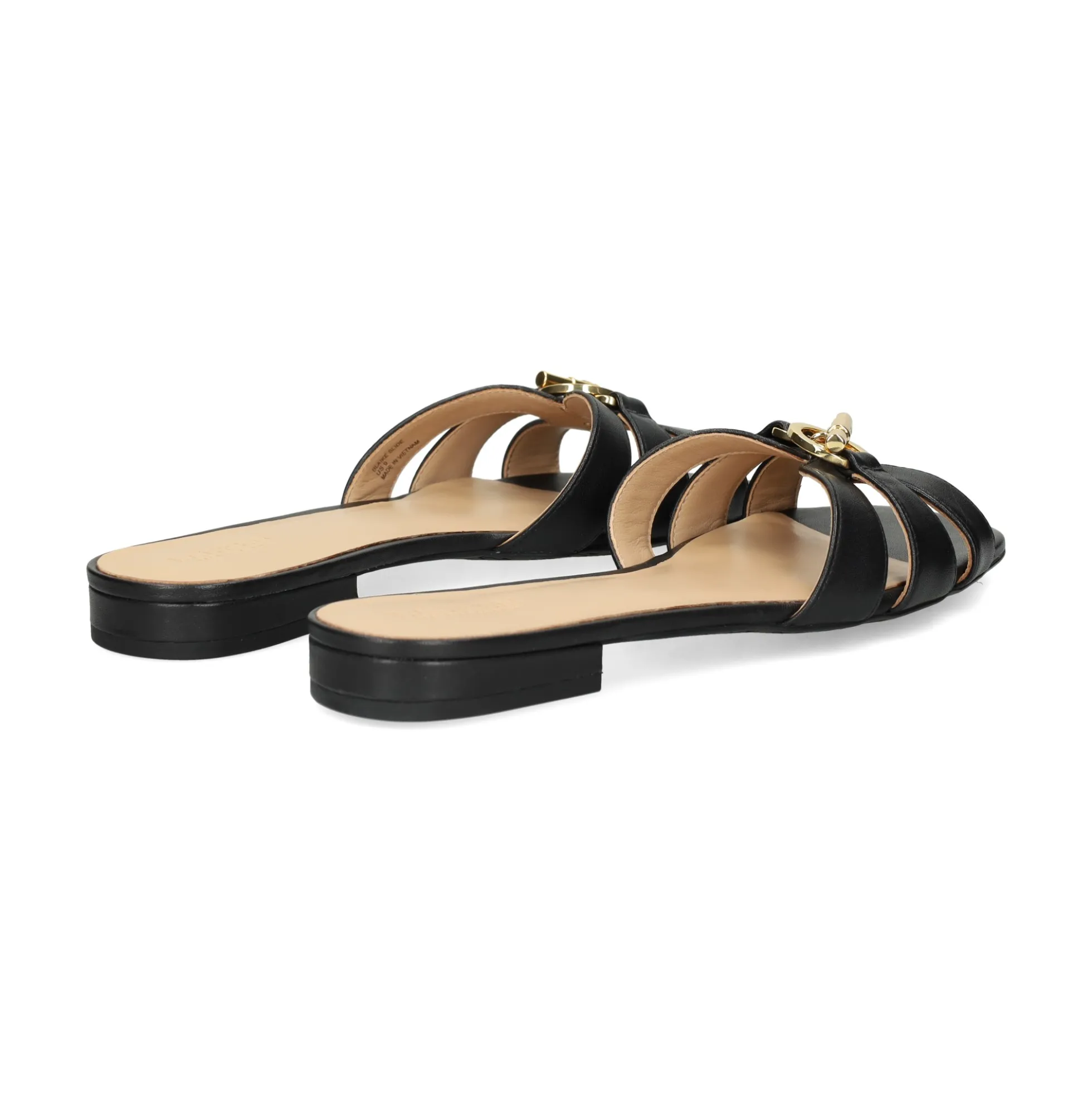 LAUREN RALPH LAUREN Sandalias planas de Mujer BLAIKE SLIDE 002 NEGRO