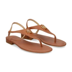 LAUREN RALPH LAUREN Sandalias planas de Mujer ELLINGTON 002 SADDLE TAN
