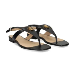 LAUREN RALPH LAUREN Sandalias planas de Mujer EVERLEY 001 NEGRO