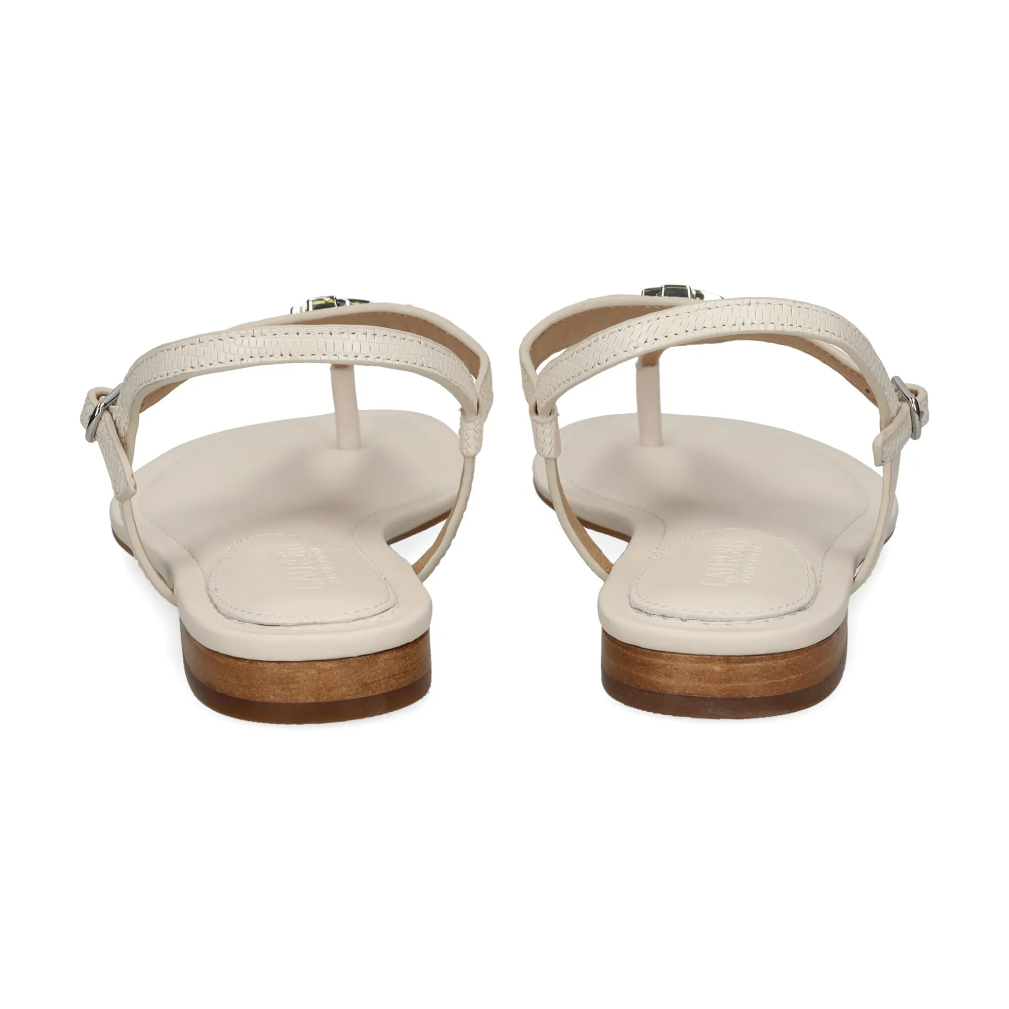 LAUREN RALPH LAUREN Sandalias planas de Mujer ELLINGTON 002 SOFT WHITE