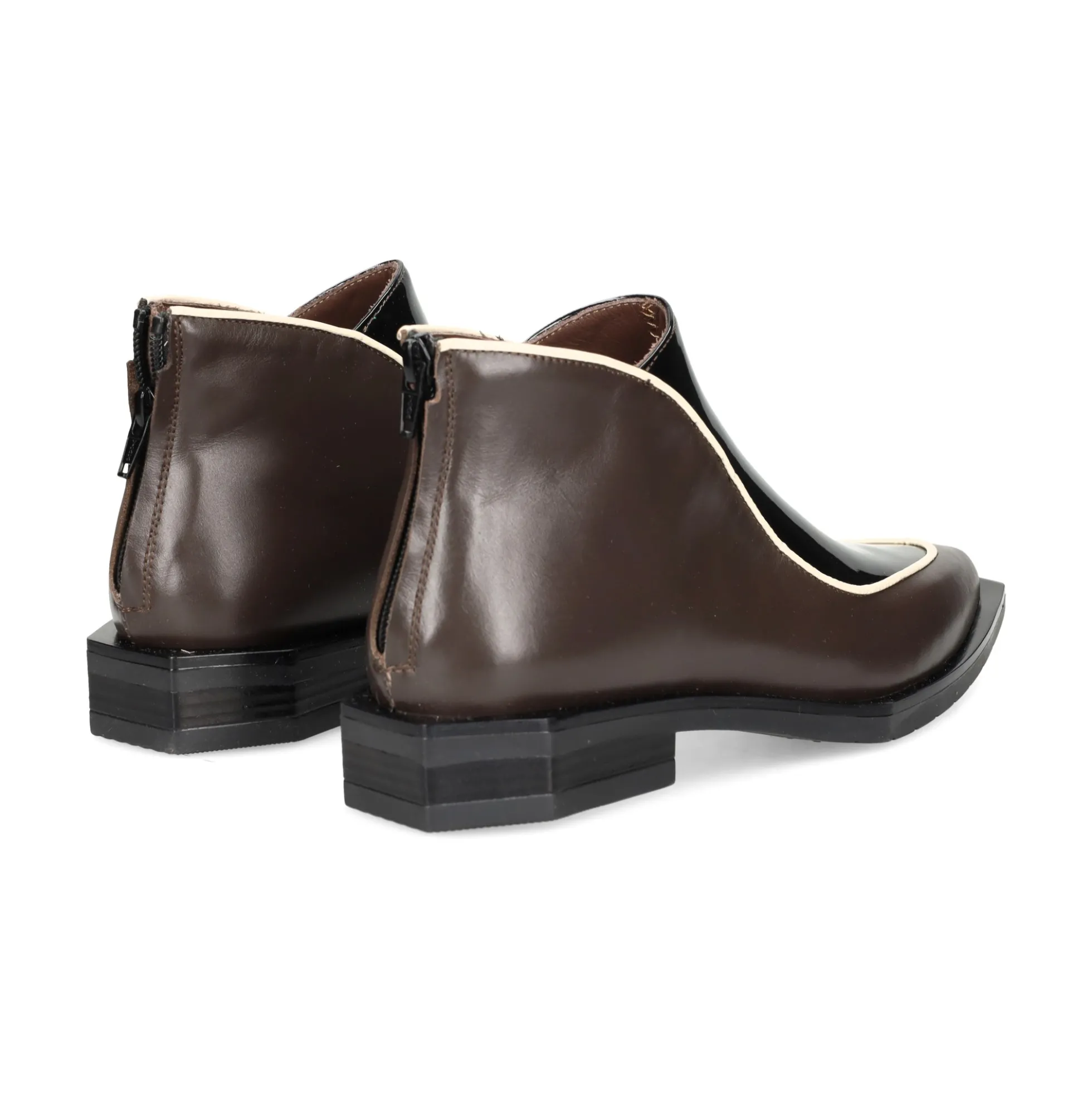 LE BOHÉMIEN Botines planos de Mujer G014 NEGRO