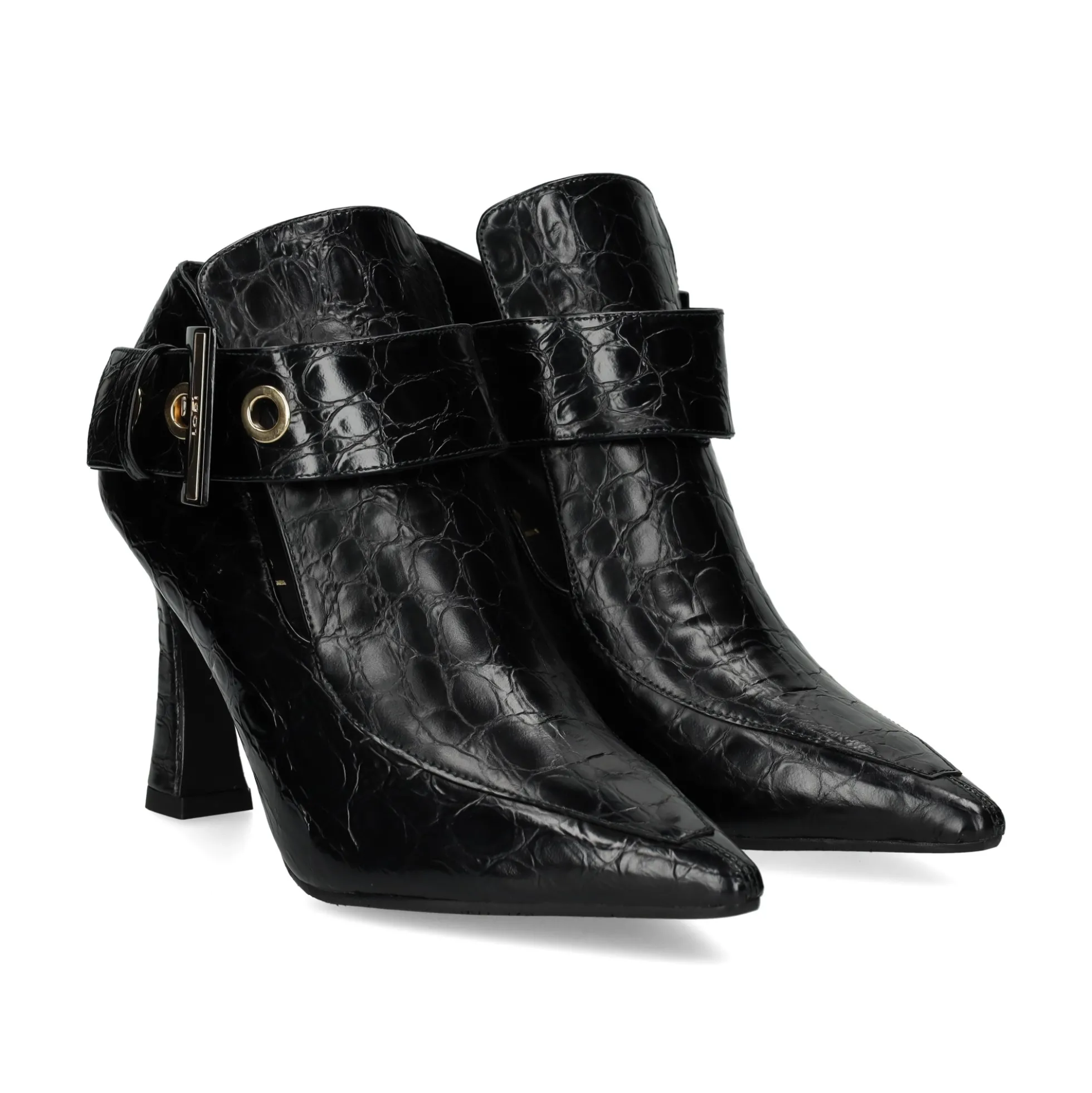 LODI Botines con tacón de Mujer MONSERI NEGRO
