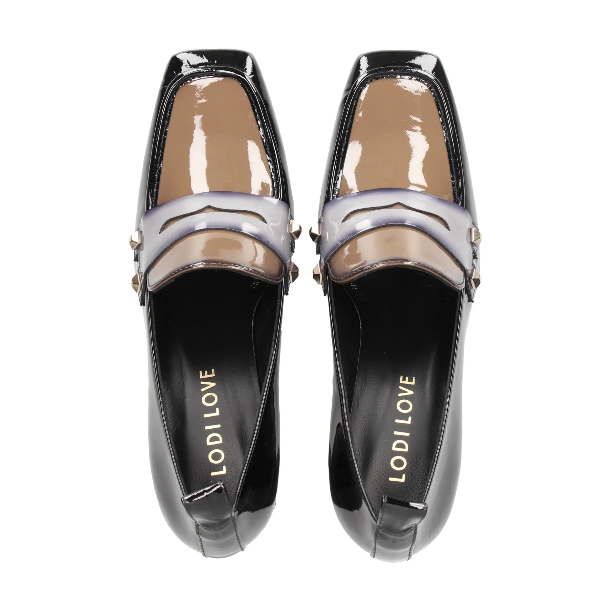 LODI Mocasines de Mujer BRE4922 NEGRO/STEEL/TAU