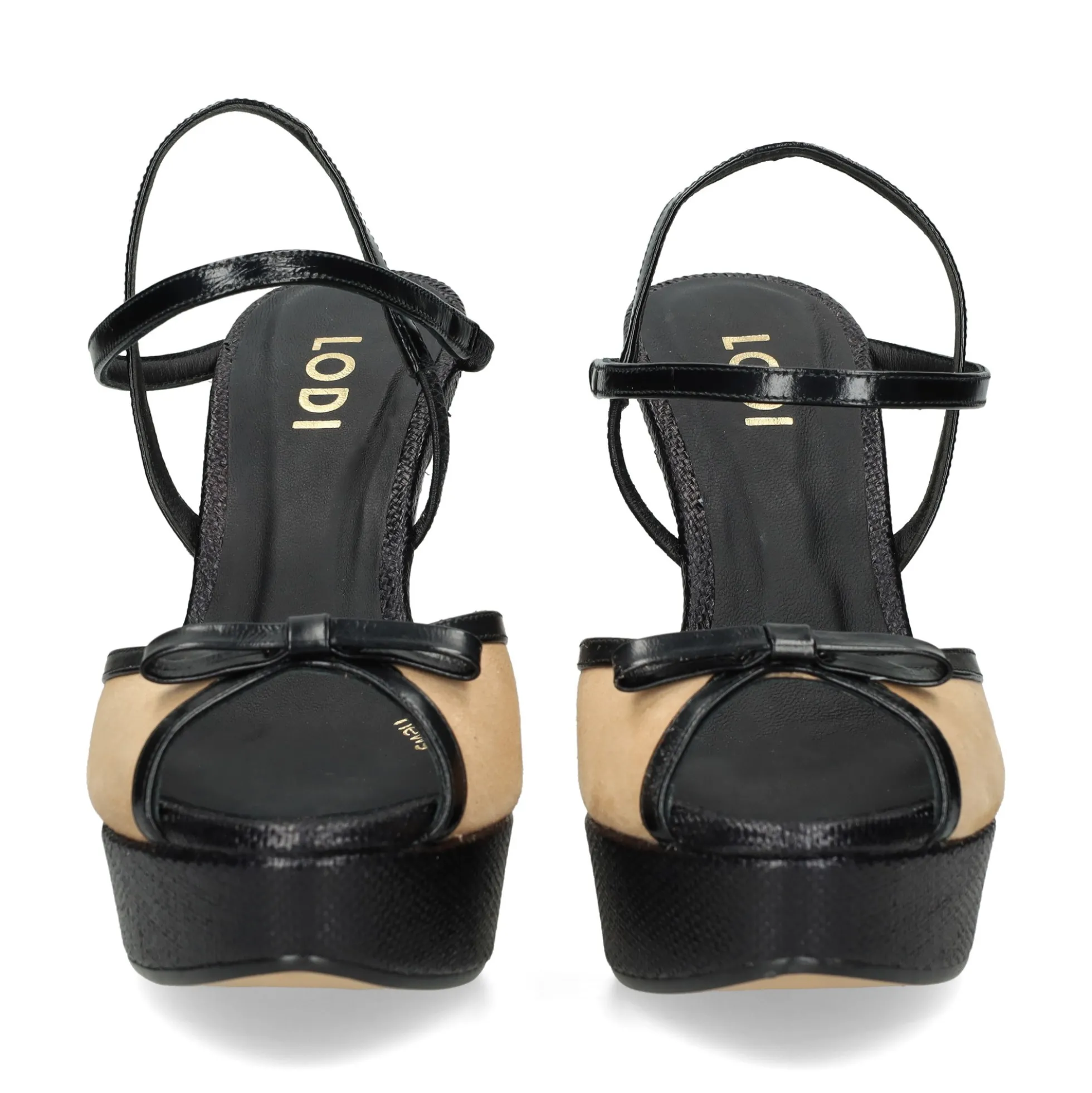 LODI Sandalias con plataforma de Mujer TERREN C2 NEGRO/ARENA
