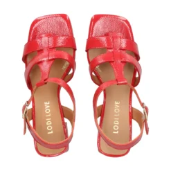 LODI Sandalias con tacón de Mujer MIL5214-GO SCARLET