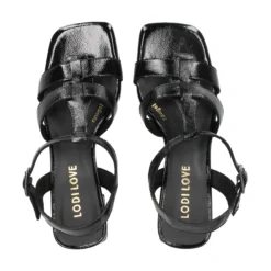 LODI Sandalias con tacón de Mujer MIL5214-GO NEGRO