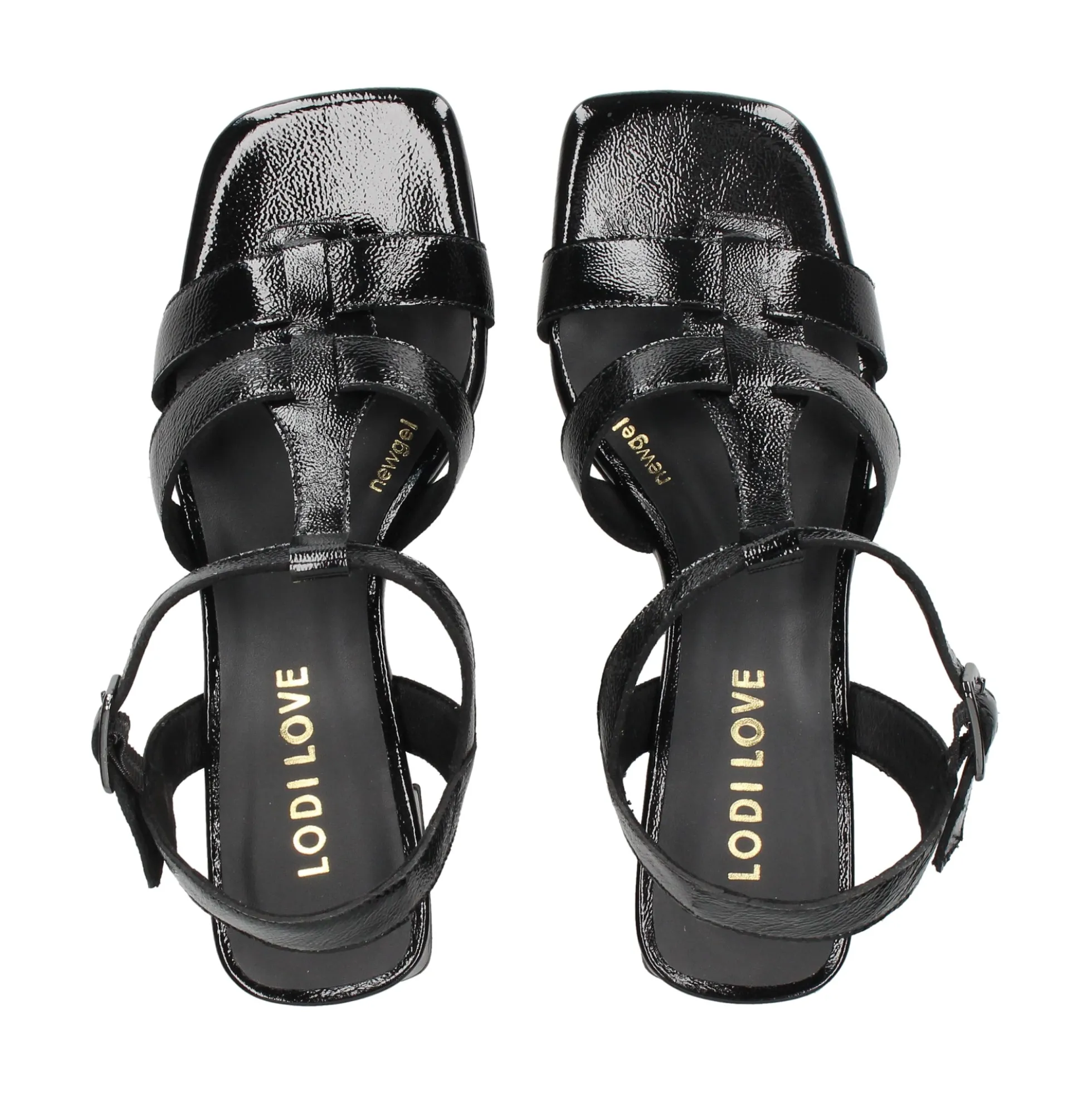 LODI Sandalias con tacón de Mujer MIL5214-GO NEGRO