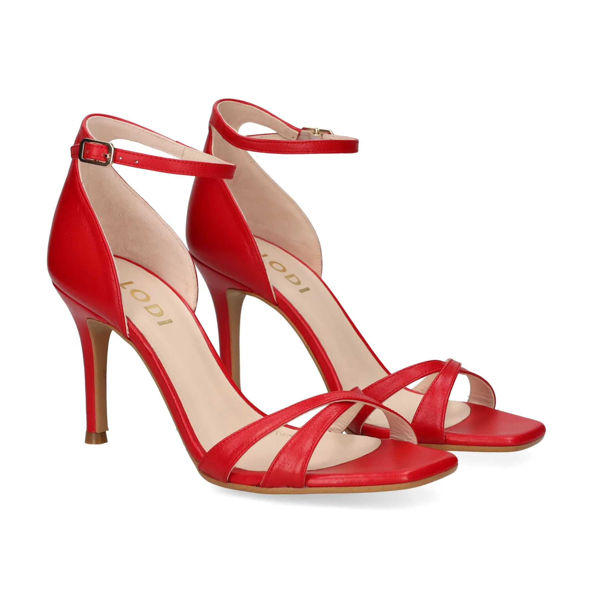 LODI Sandalias con tacón de Mujer SARLY ROJO