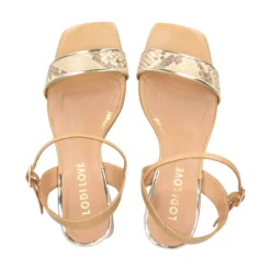 LODI Sandalias con tacón de Mujer BOT4436-SR REFLEJO CAVA