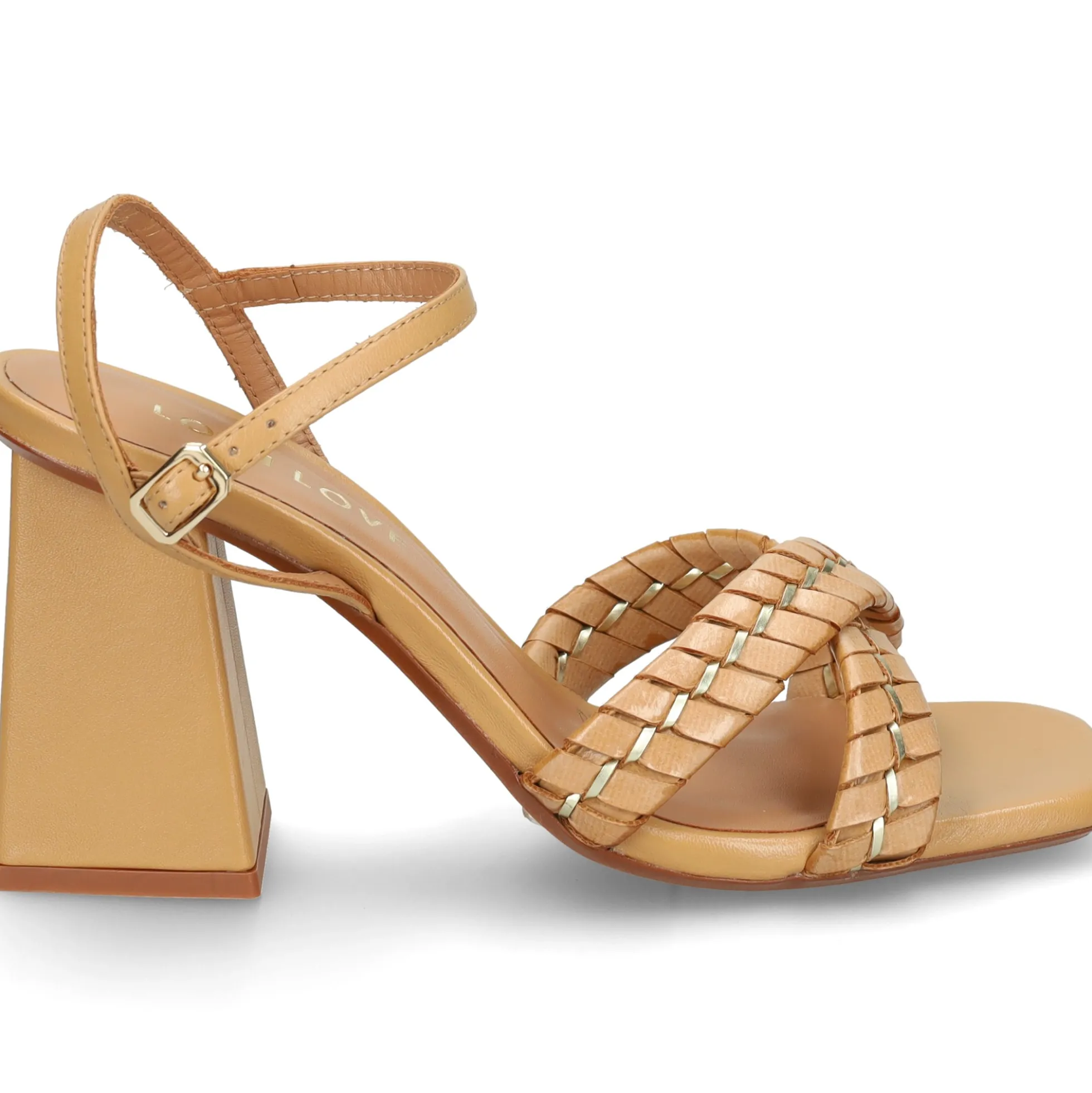 LODI Sandalias con tacón de Mujer GEI4381 CAMEL
