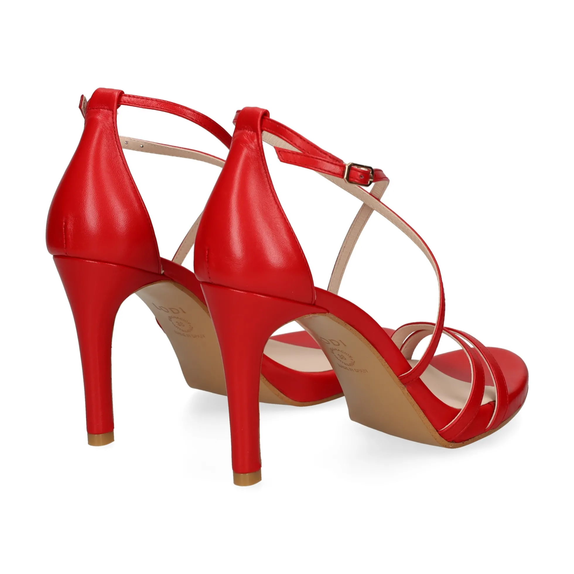 LODI Sandalias con tacón de Mujer INRIKO-X SCARLET