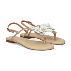 LODI Sandalias planas de Mujer BR5500 C2 SAND/WHITE