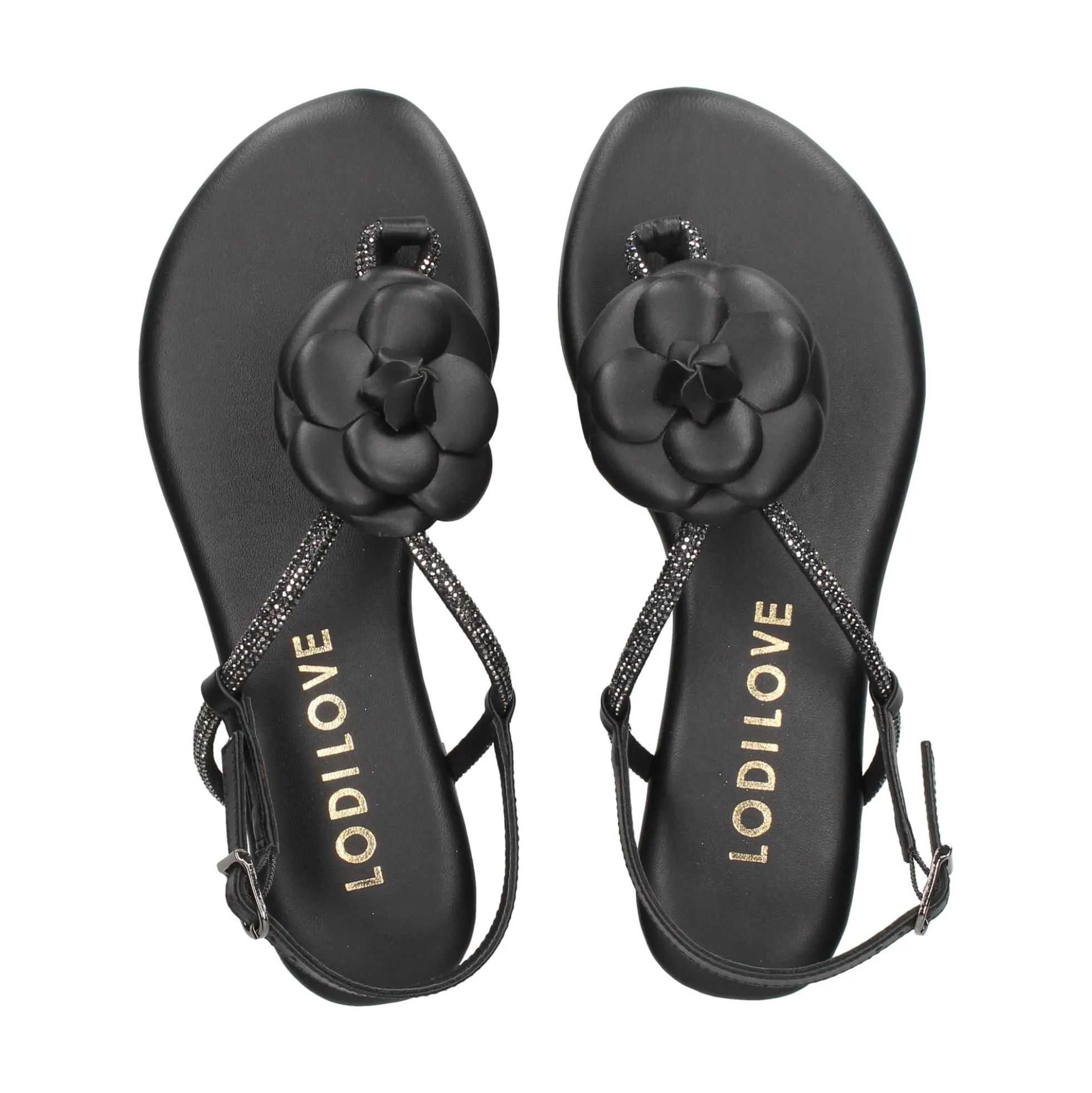 LODI Sandalias planas de Mujer BR5500 C1 NEGRO