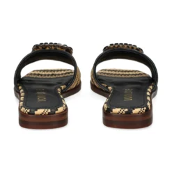LODI Sandalias planas de Mujer NU4890 RAFIA NEGRO/