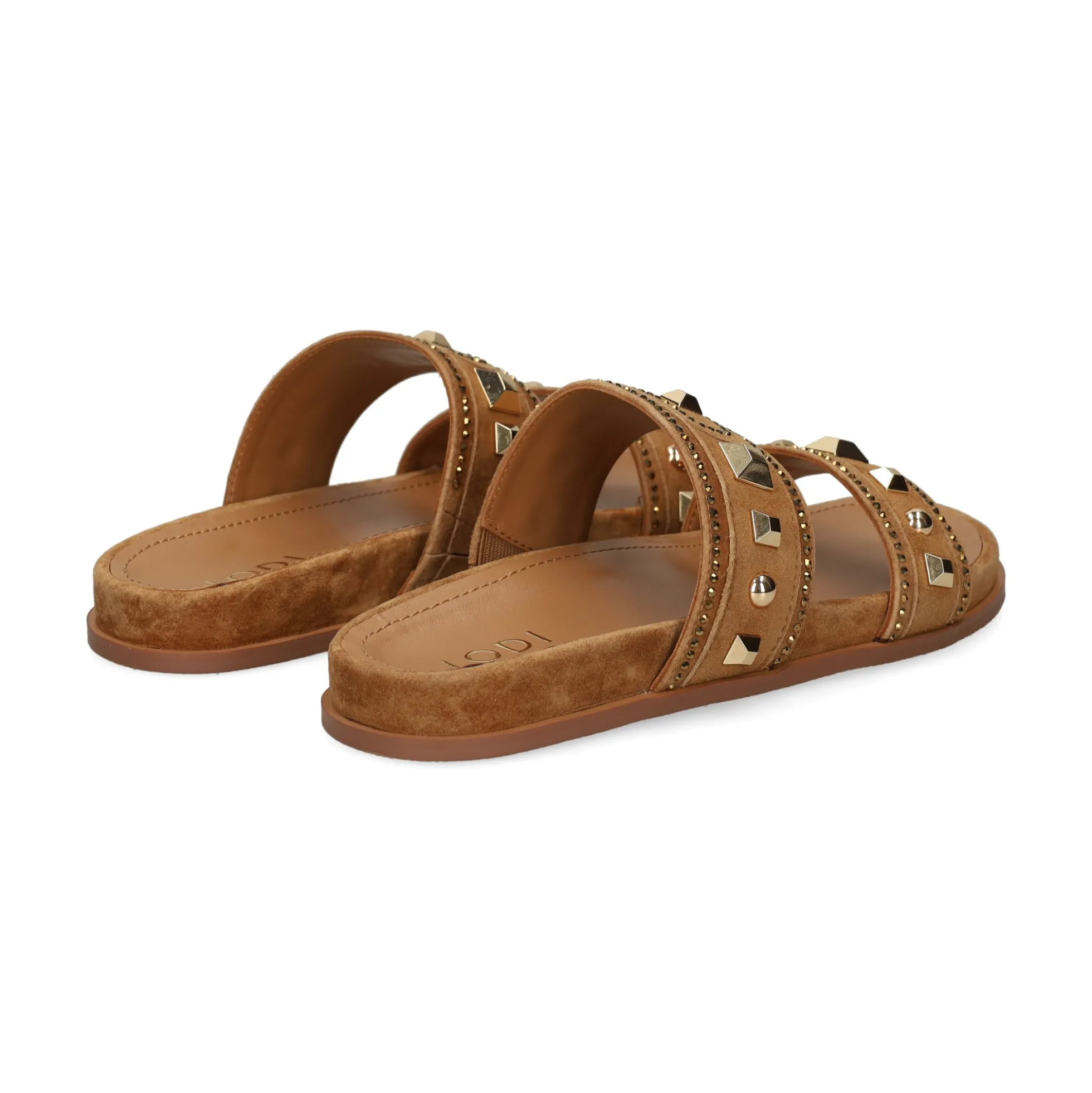 LODI Sandalias planas de Mujer A-POL C4 CAMEL