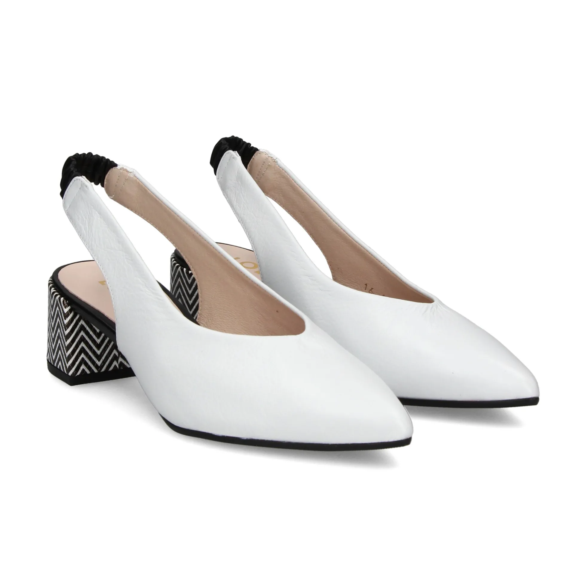 LODI Zapatos de tacón bajo COR1153LOV BLANCO/B/N