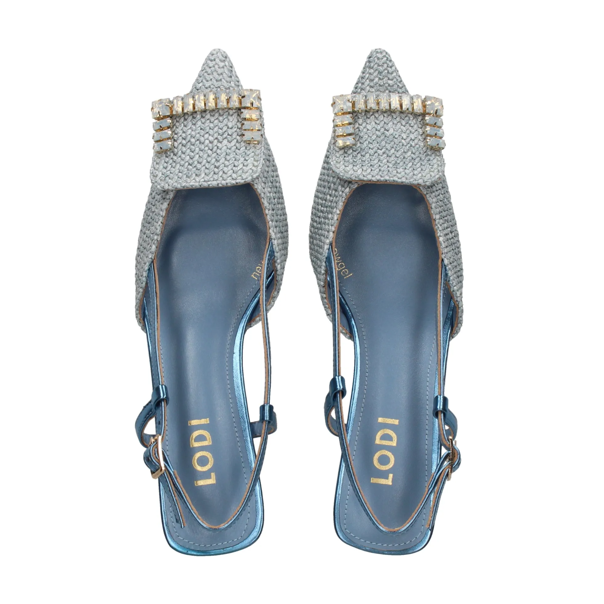LODI Zapatos de tacón medio de Mujer BALL AZURRO