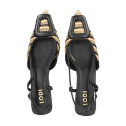 LODI Zapatos de tacón medio de Mujer BESO EGRO-NATURAL