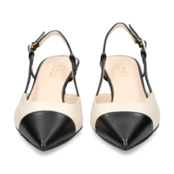 LODI Zapatos de tacón medio de Mujer CHAMES NEGRO+COTTON