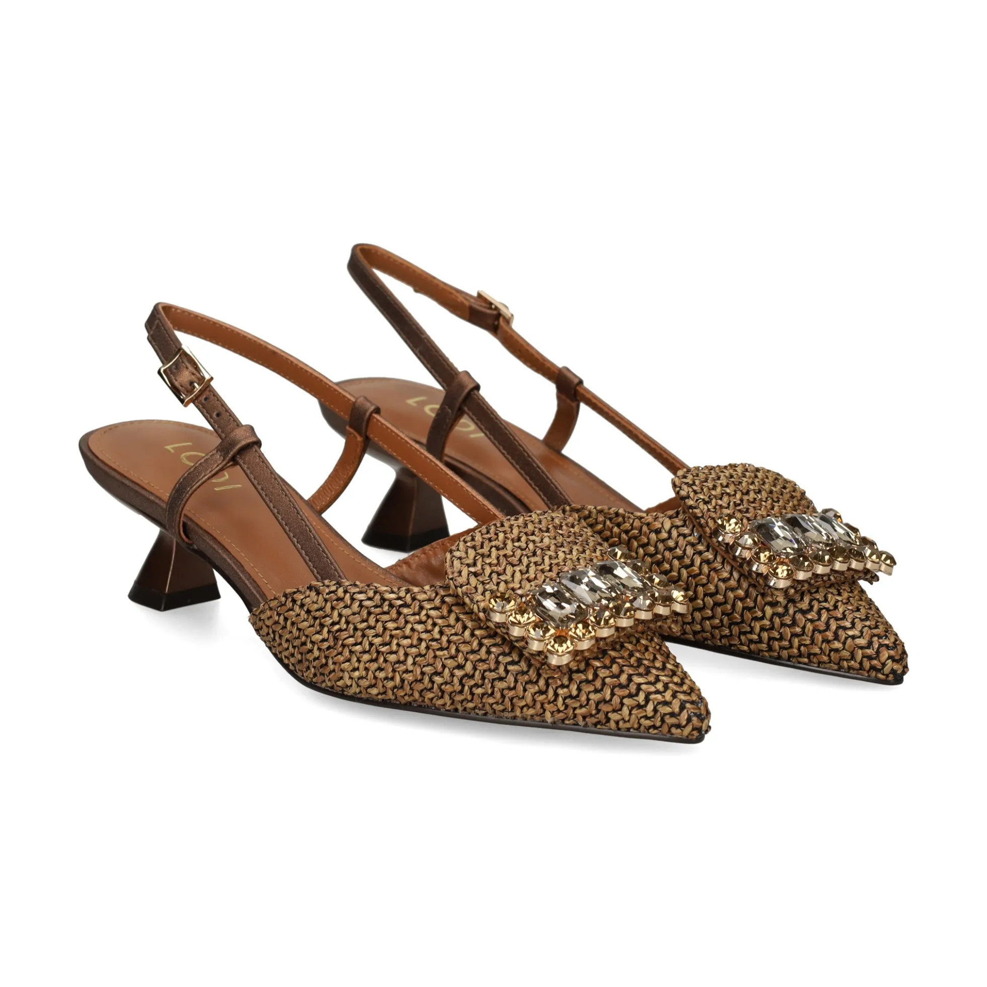 LODI Zapatos de tacón medio de Mujer A-CASIOPEA C3 BRONCE