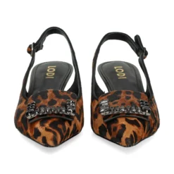 LODI Zapatos de tacón medio de Mujer RINOLA LEOPARDO/NEGRO
