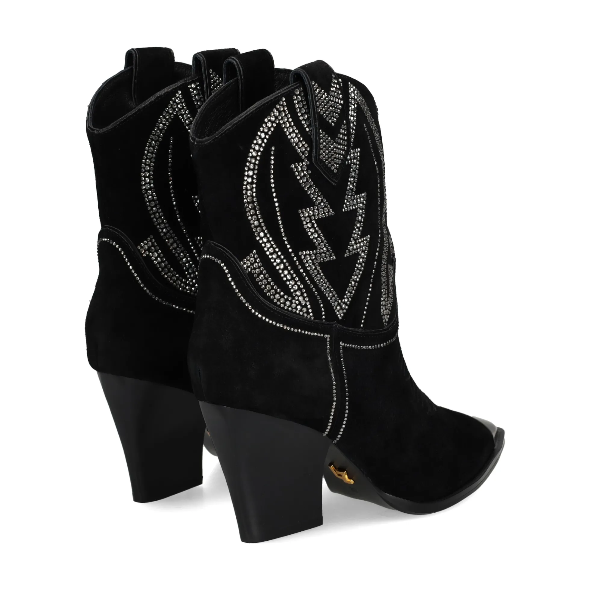 LOLA CRUZ Botas con tacón de Mujer 293T63BK 6789 CRISTAL