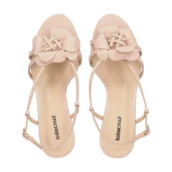 LOLA CRUZ Sandalias con tacón de Mujer 035Z13BK-D-V25 NUDE