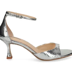 LOLA CRUZ Sandalias con tacón de Mujer 229Z51BK PLATA
